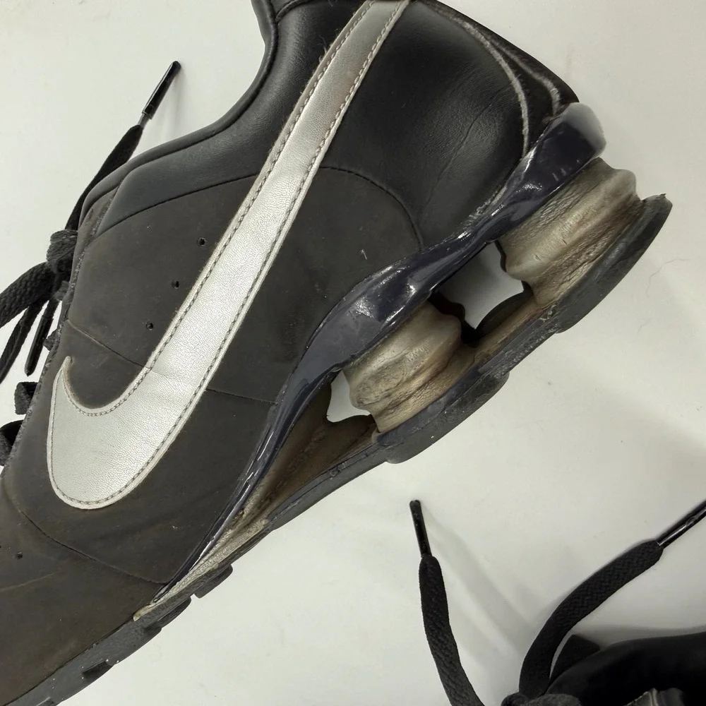 Nike Shox NZ Black Metallic Silver 34390-003 Mens Size 9 Vintage‎ 2009 Y2K